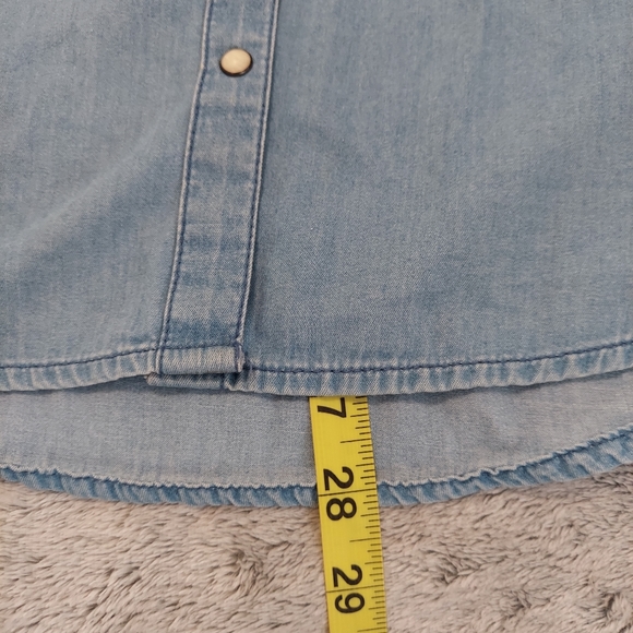 H&M | Tops | Hm Mickey Mouse Denim Shirt | Poshmark